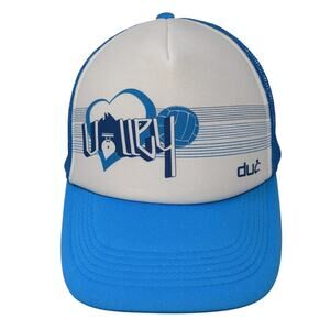 Valley Snapback Mesh Back Trucker Hat Blue One Size Colorblock Duc